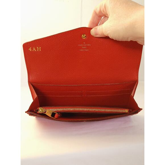 Louis Vuitton Orient/Red Monogram Empreinte Portefeuille Curieuse Long Wallet - Picture 3 of 16